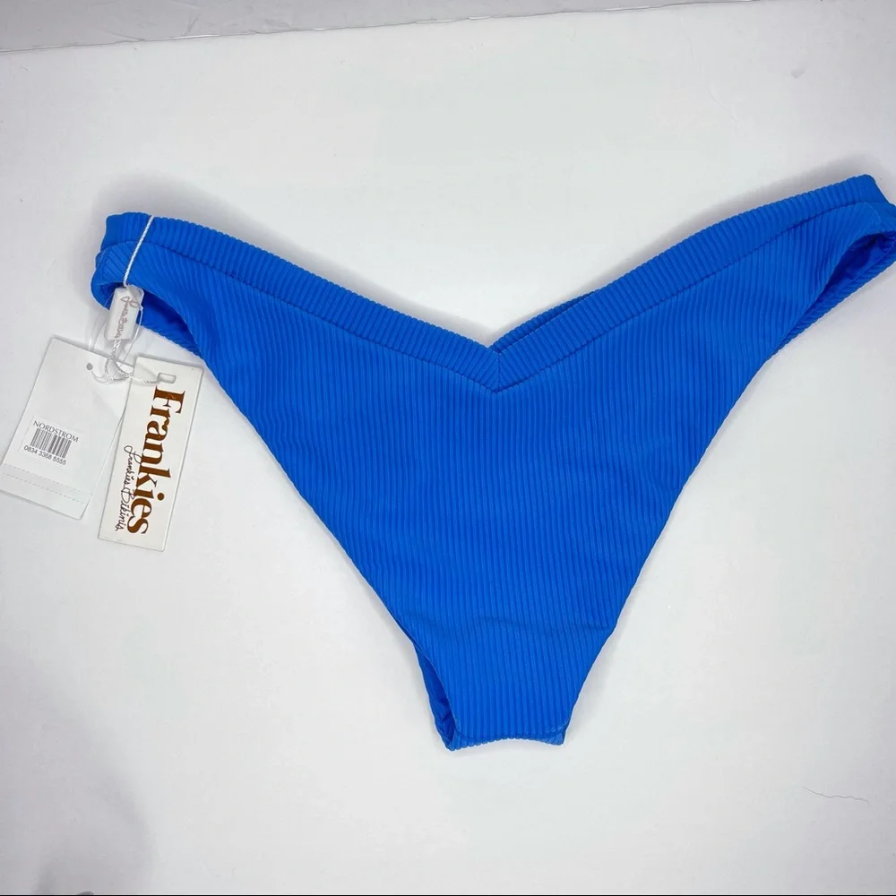 FRANKIE’S BIKINIS Austin Bottom Royal Blue NEW Size L